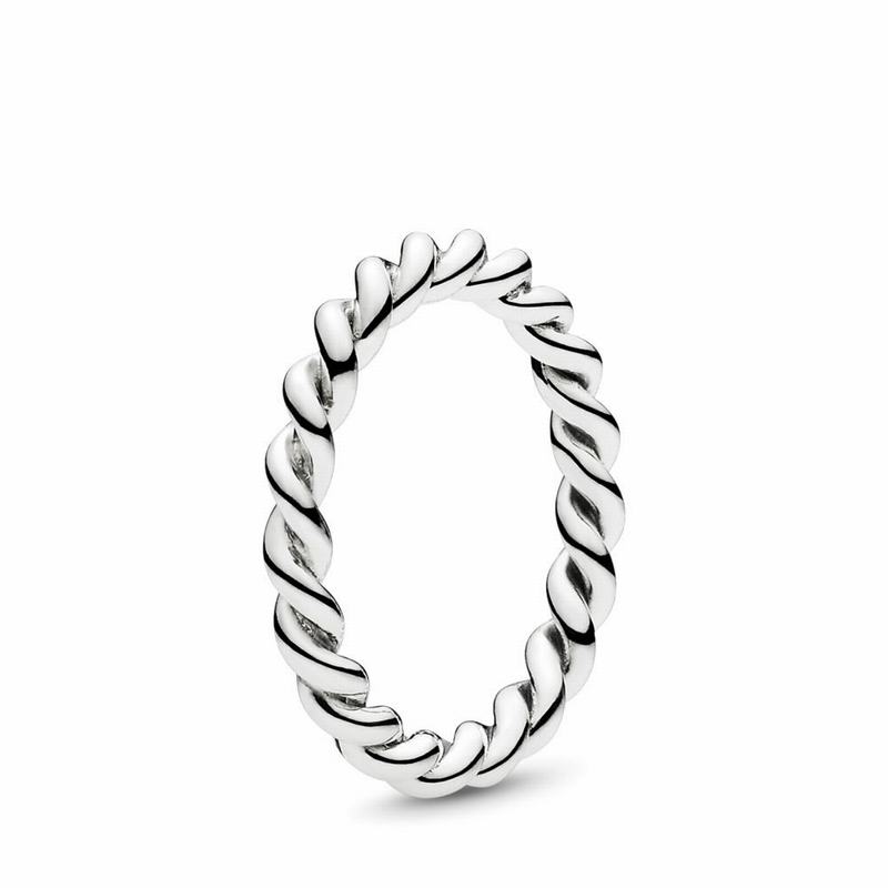 Anillos Apilables Pandora Intertwined Twist Argint (jTfUFstb)